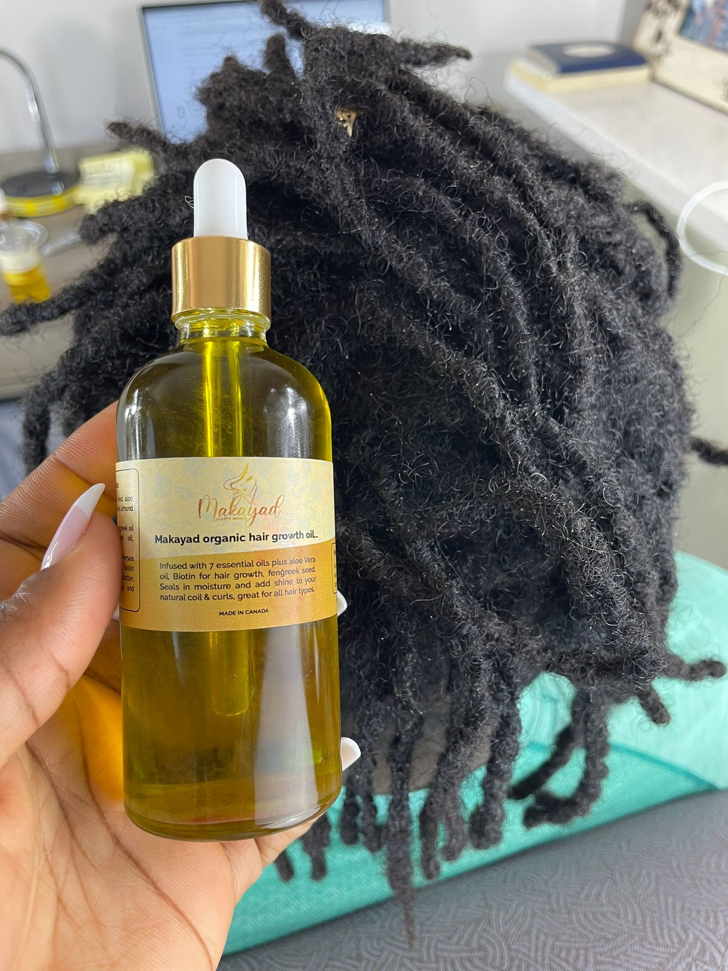Makayad organic hair growth oil